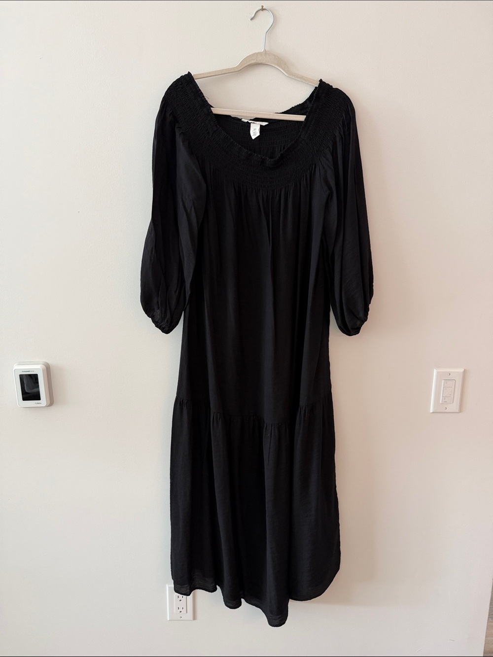Black off the shoulder Midi Dress